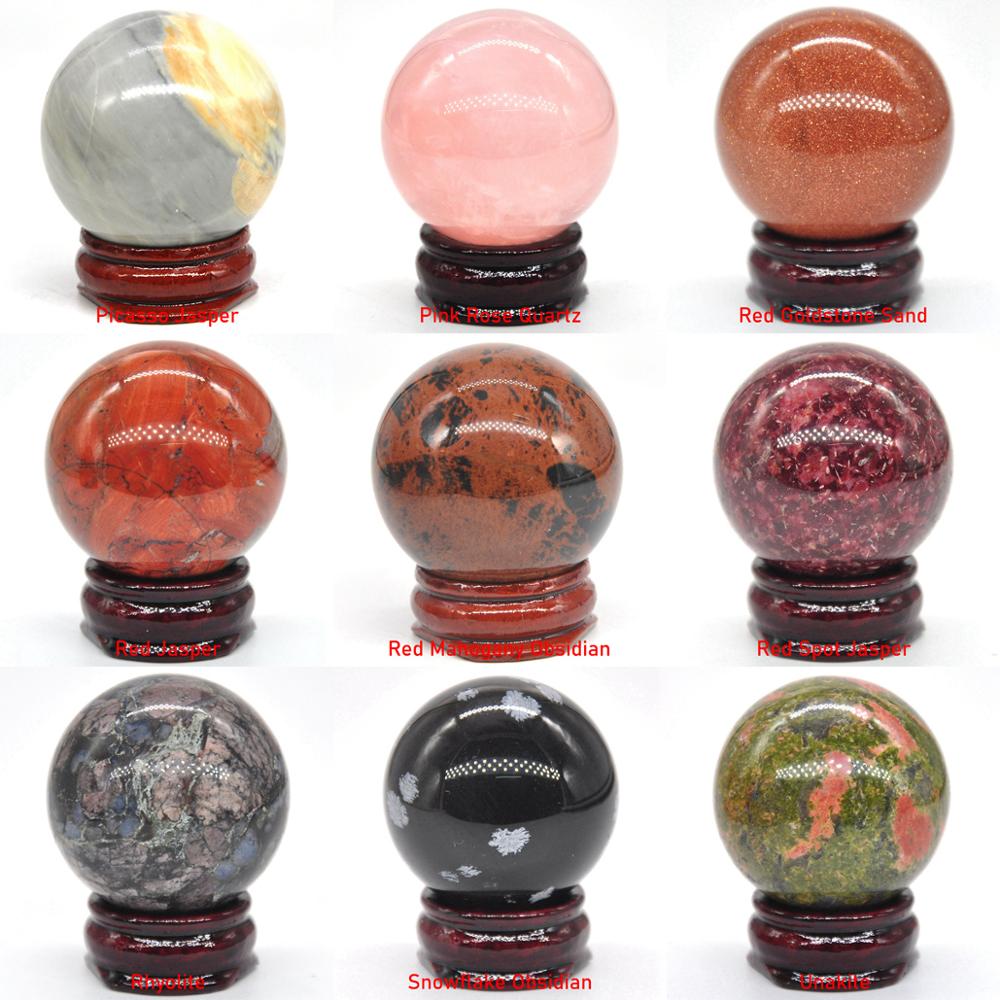 40MM Natural Crystal Sphere