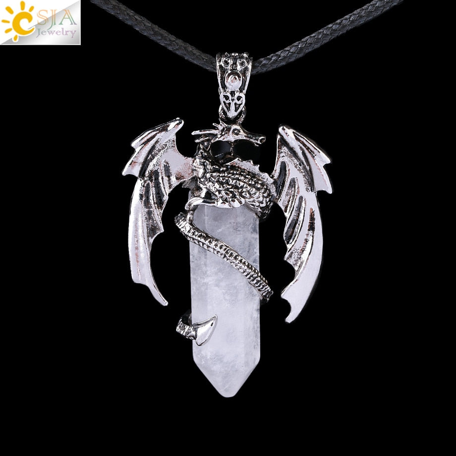 Crystal Dragon Necklace