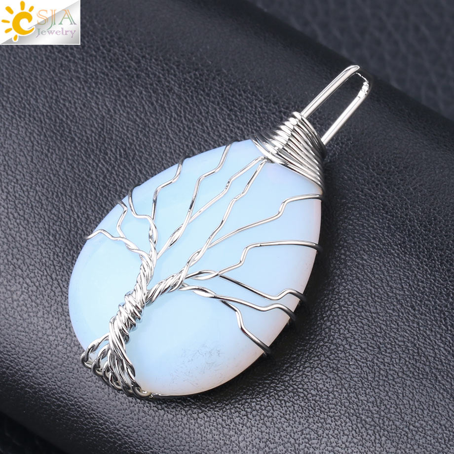 Tree of Life Crystals Necklace