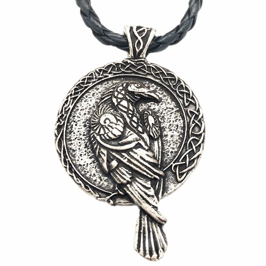 Odin Raven Talisman Amulet Viking Necklace