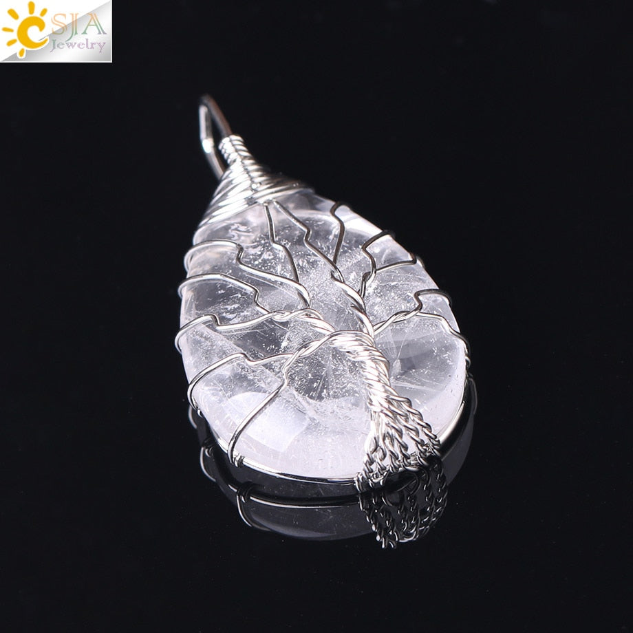 Tree of Life Crystals Necklace