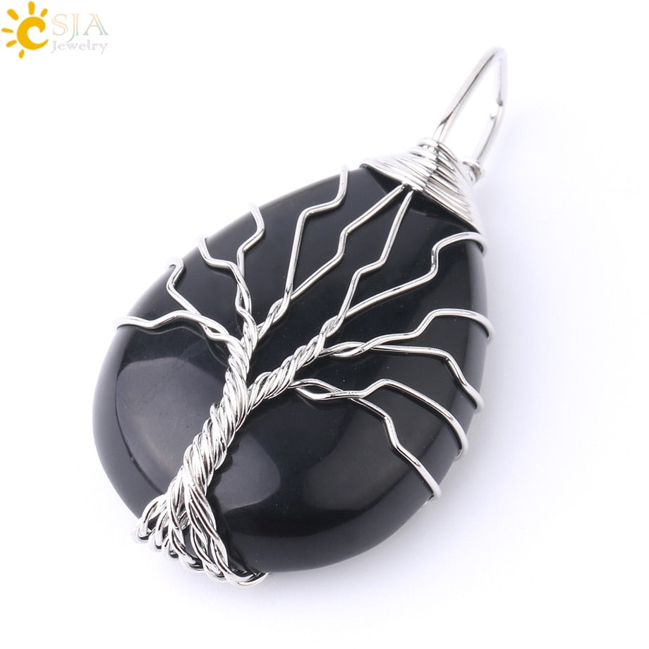 Tree of Life Crystals Necklace