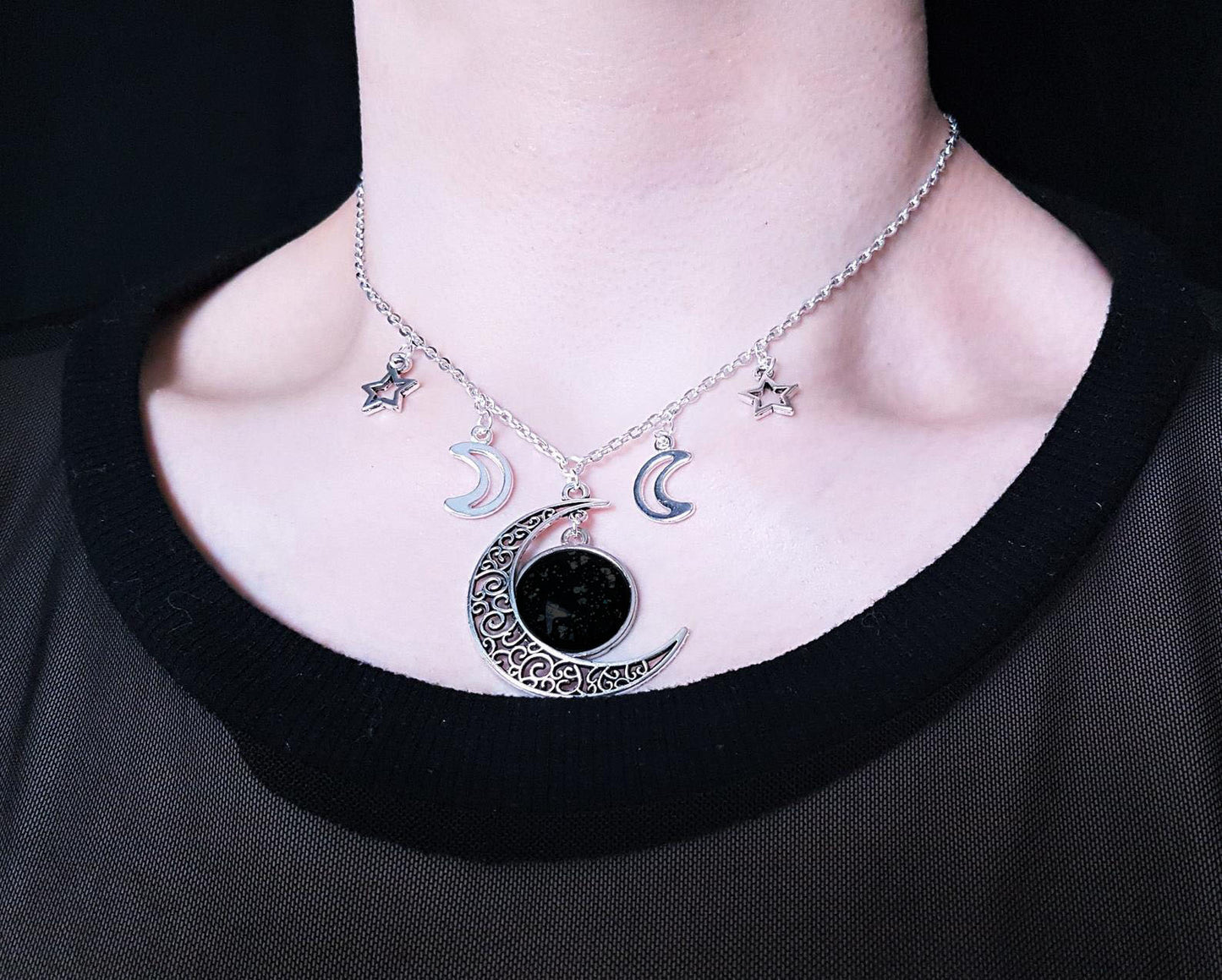 Triple Moon Necklaces