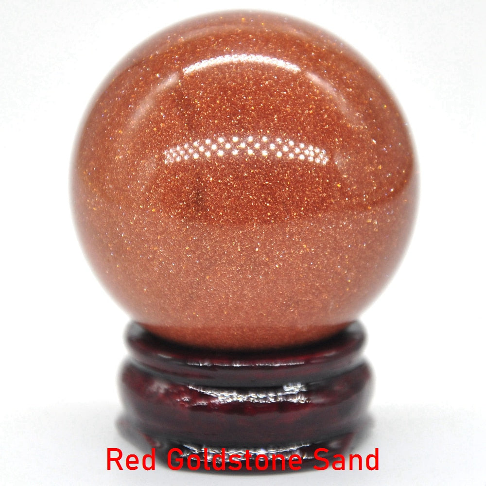 40MM Natural Crystal Sphere