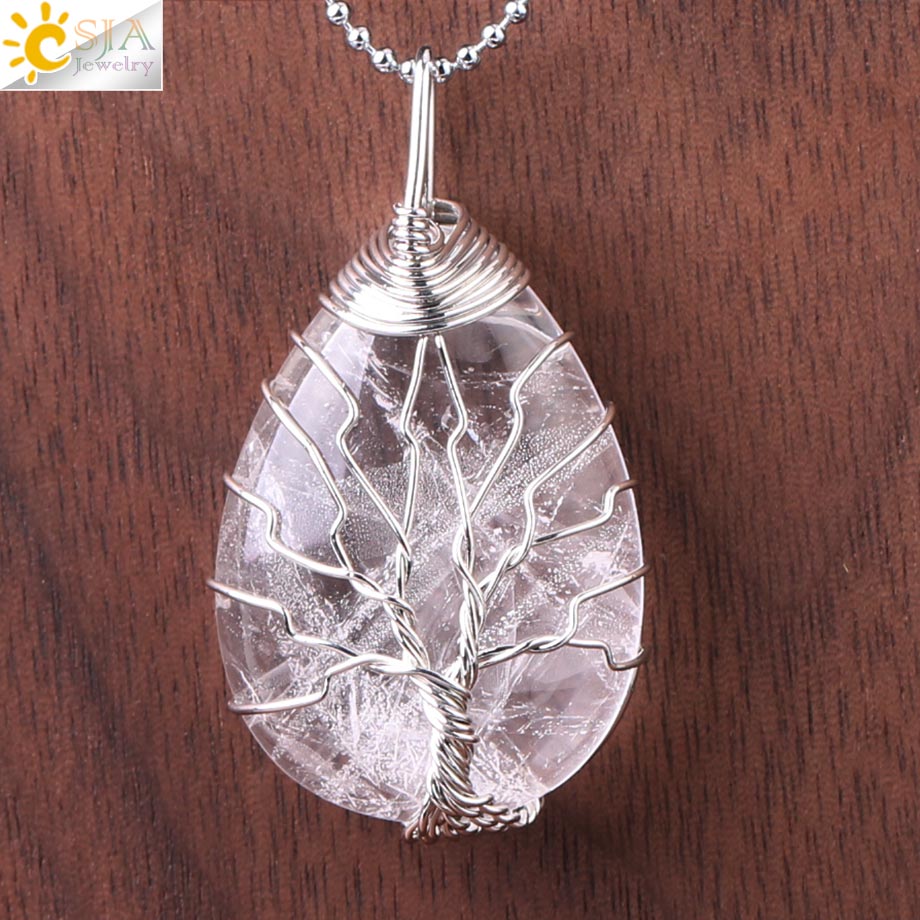 Tree of Life Crystals Necklace