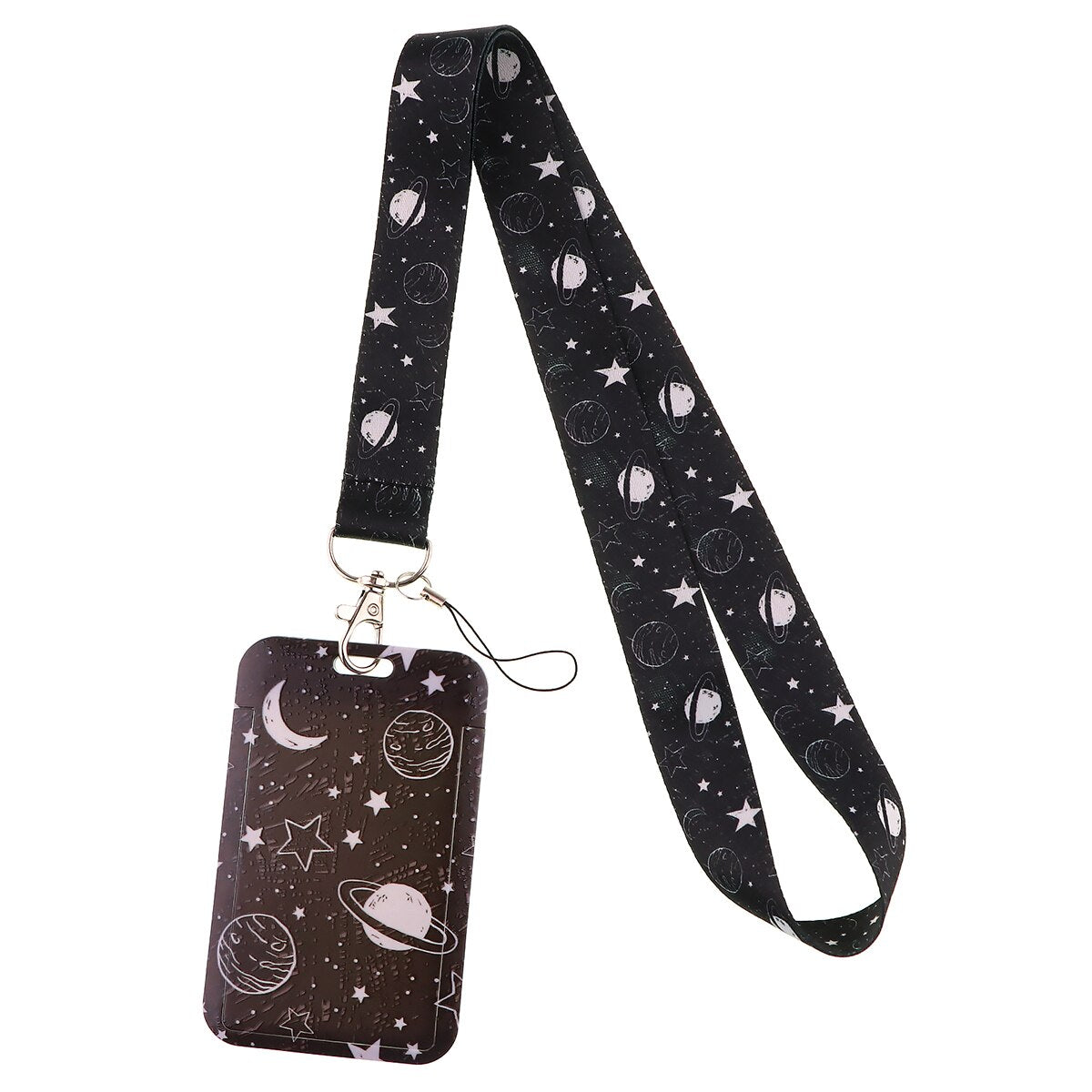 Triple Moon Goddess Wicca Keychain ID Card lanyard