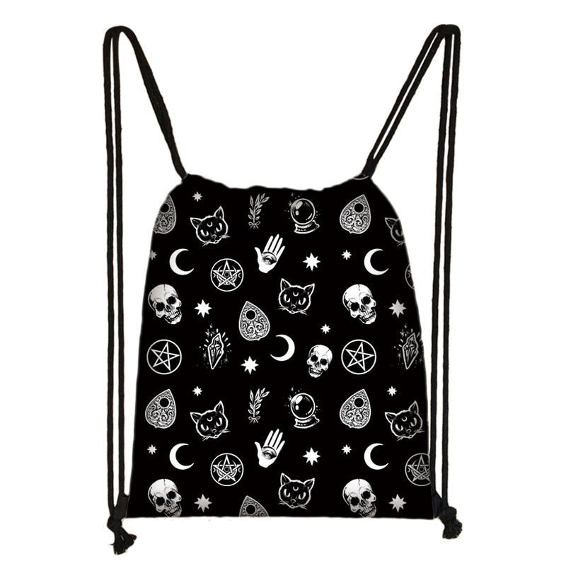 Wiccan styles Drawstring Backpack