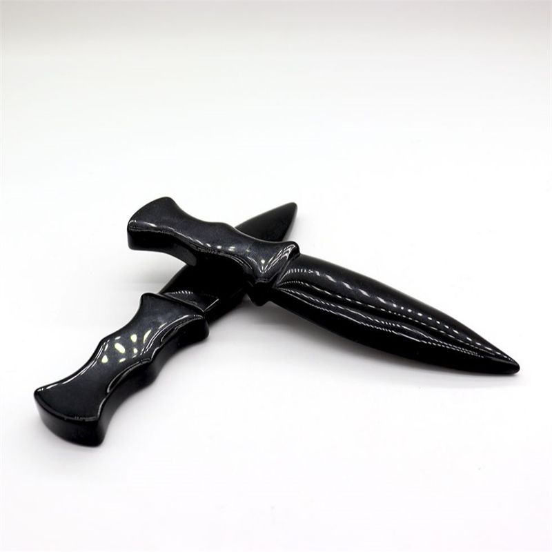 Obsidian Hand Carved Knife