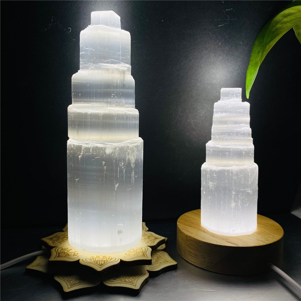 6-20cm Selenite Lamp