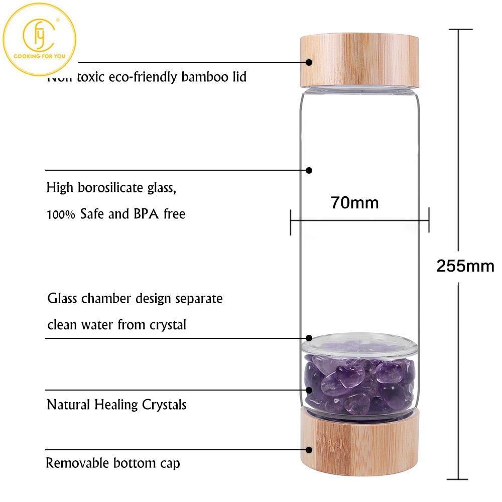 550ml Crystal Water Bottle