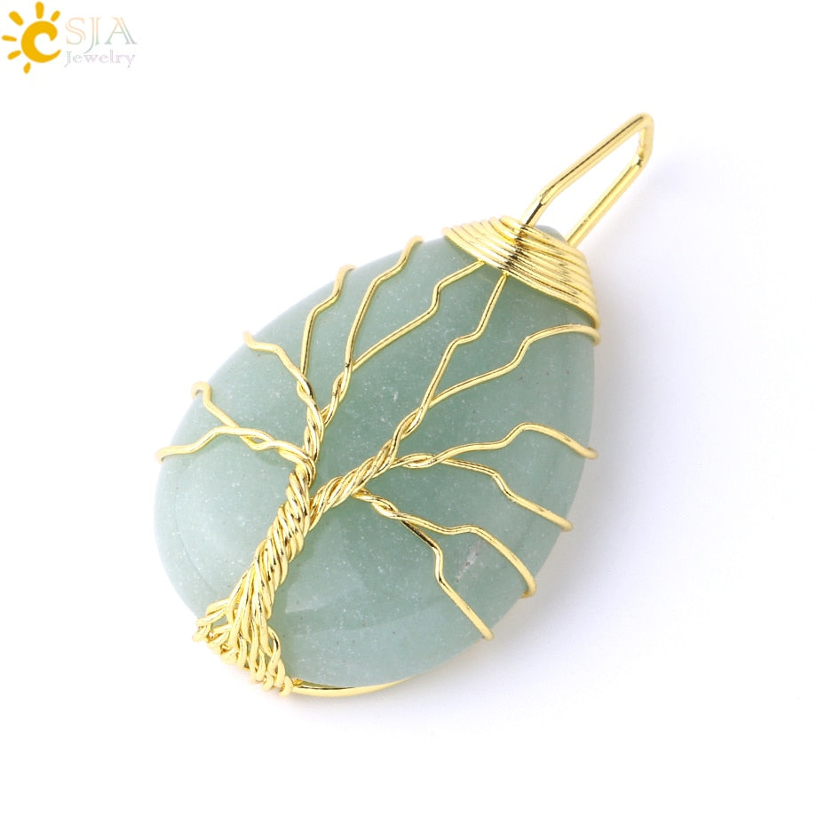 Tree of Life Crystals Necklace