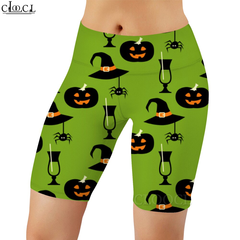 Cartoon Legging Halloween Witch Printed