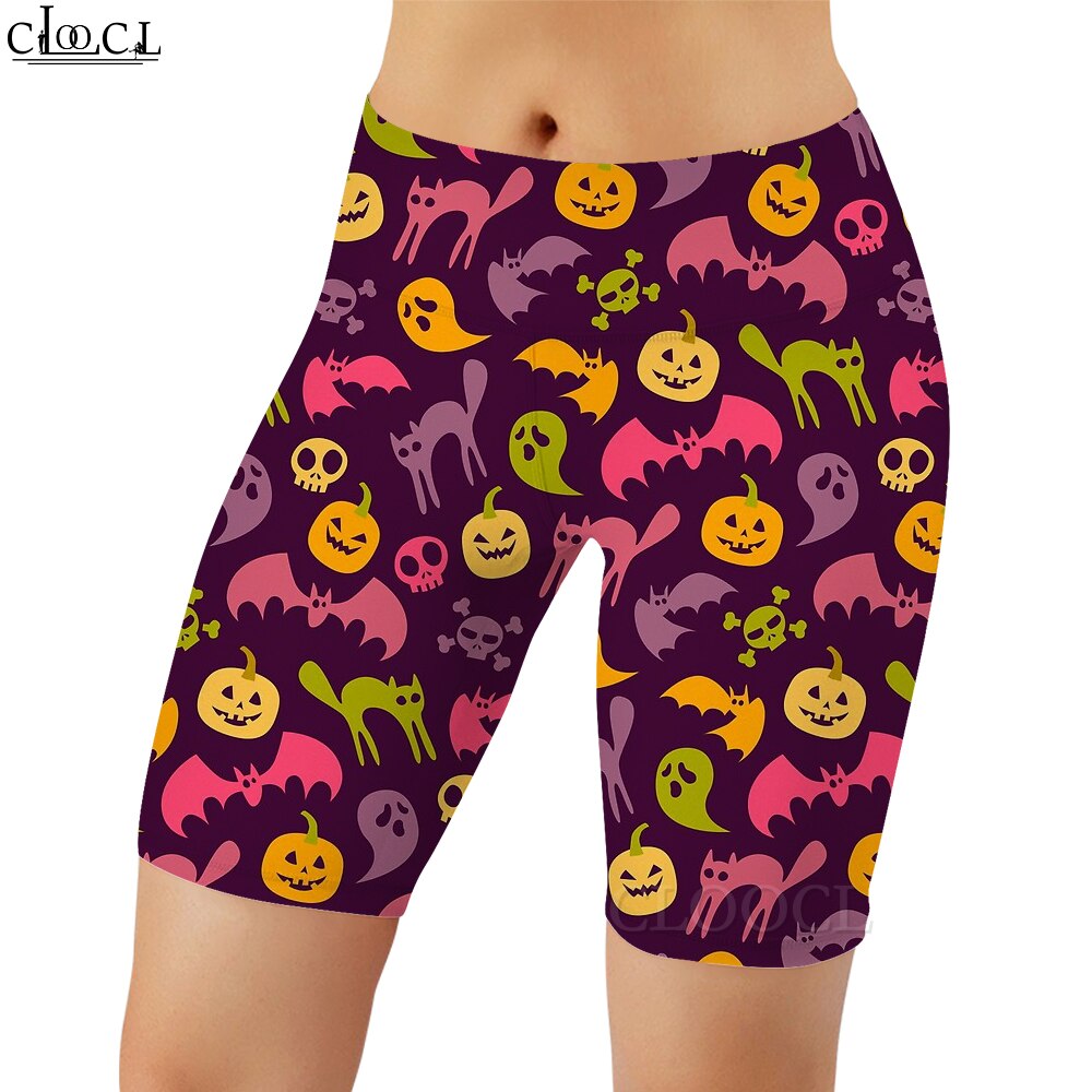 Cartoon Legging Halloween Witch Printed