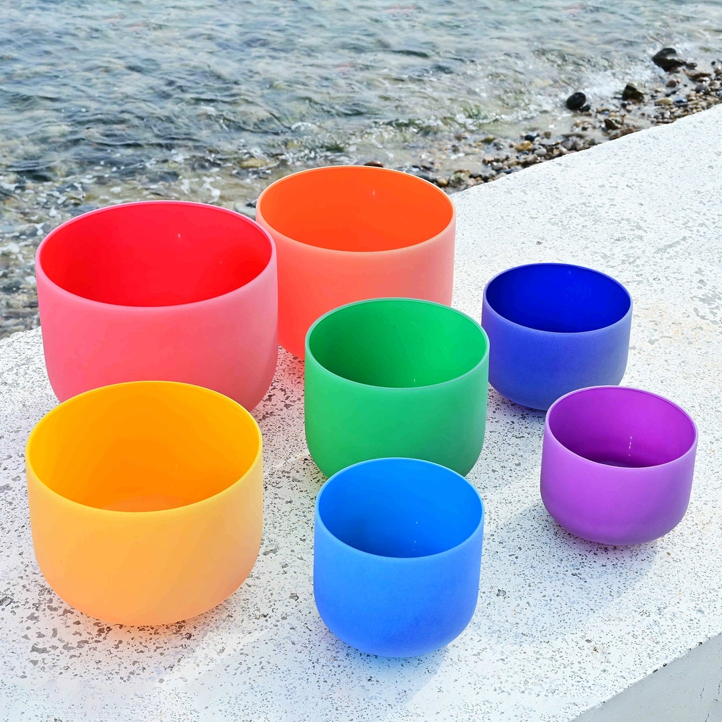 Pure Colored Singing Bowl 7pcs