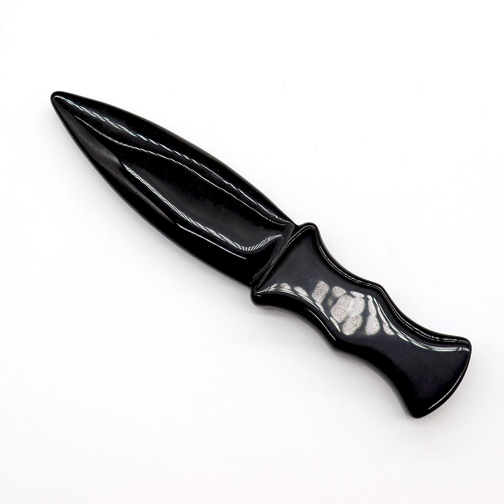 Obsidian Hand Carved Knife