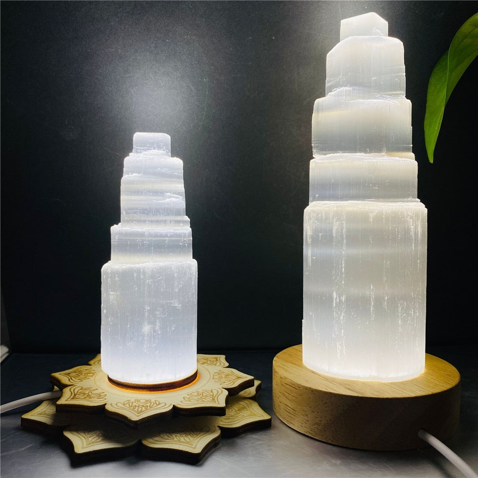 6-20cm Selenite Lamp