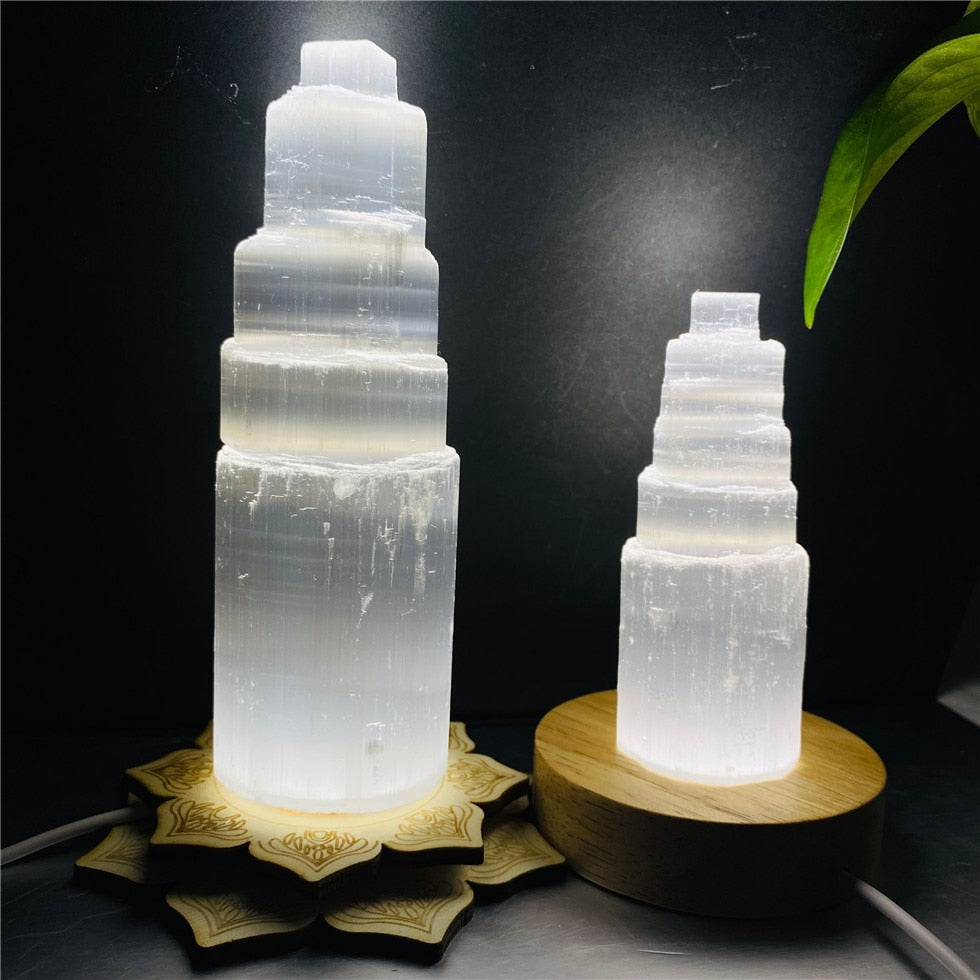 6-20cm Selenite Lamp