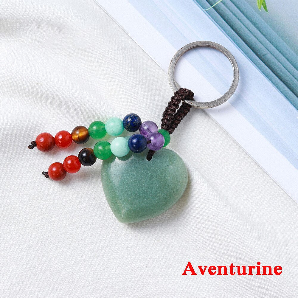 Heart Shape Crystal Keychain