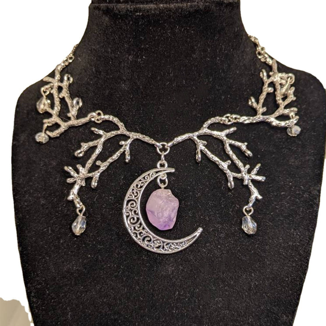 Gothic Moon Branch Choker