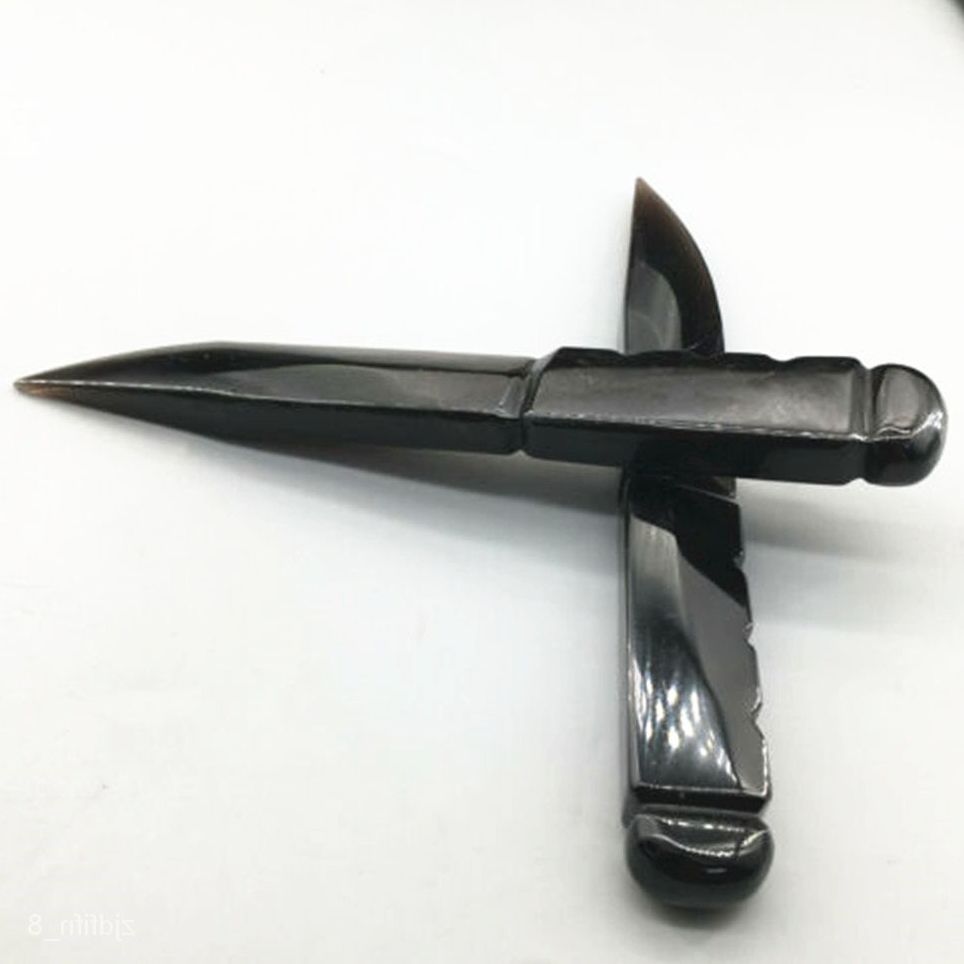 Obsidian Hand Carved Knife