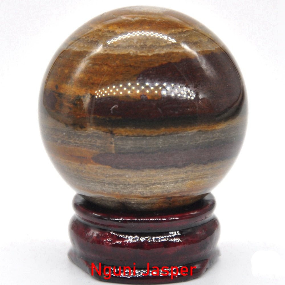 40MM Natural Crystal Sphere