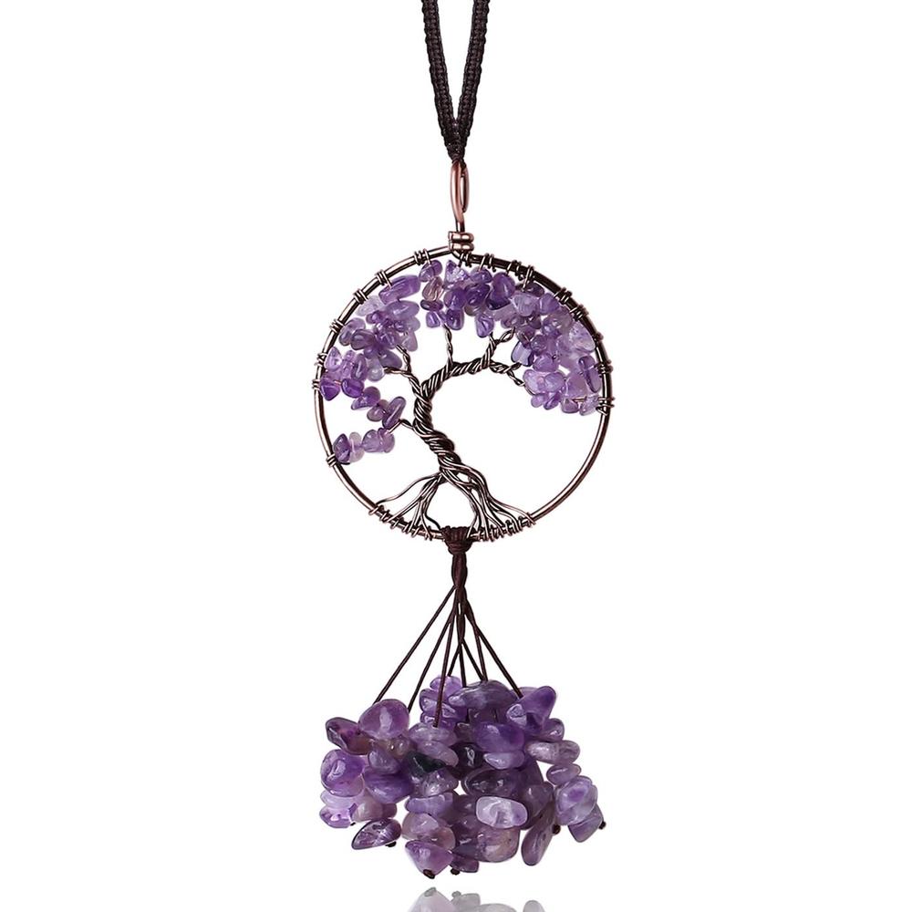 Tree of life Suncatcher Crystal Ball Prism Pendant