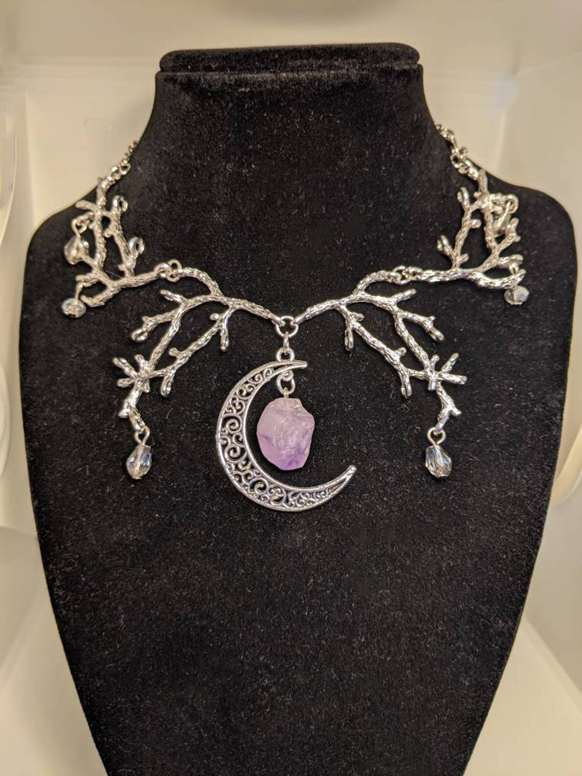 Gothic Moon Branch Choker