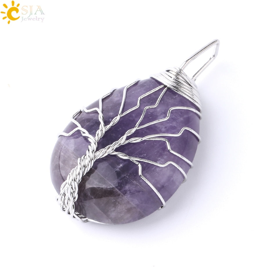 Tree of Life Crystals Necklace