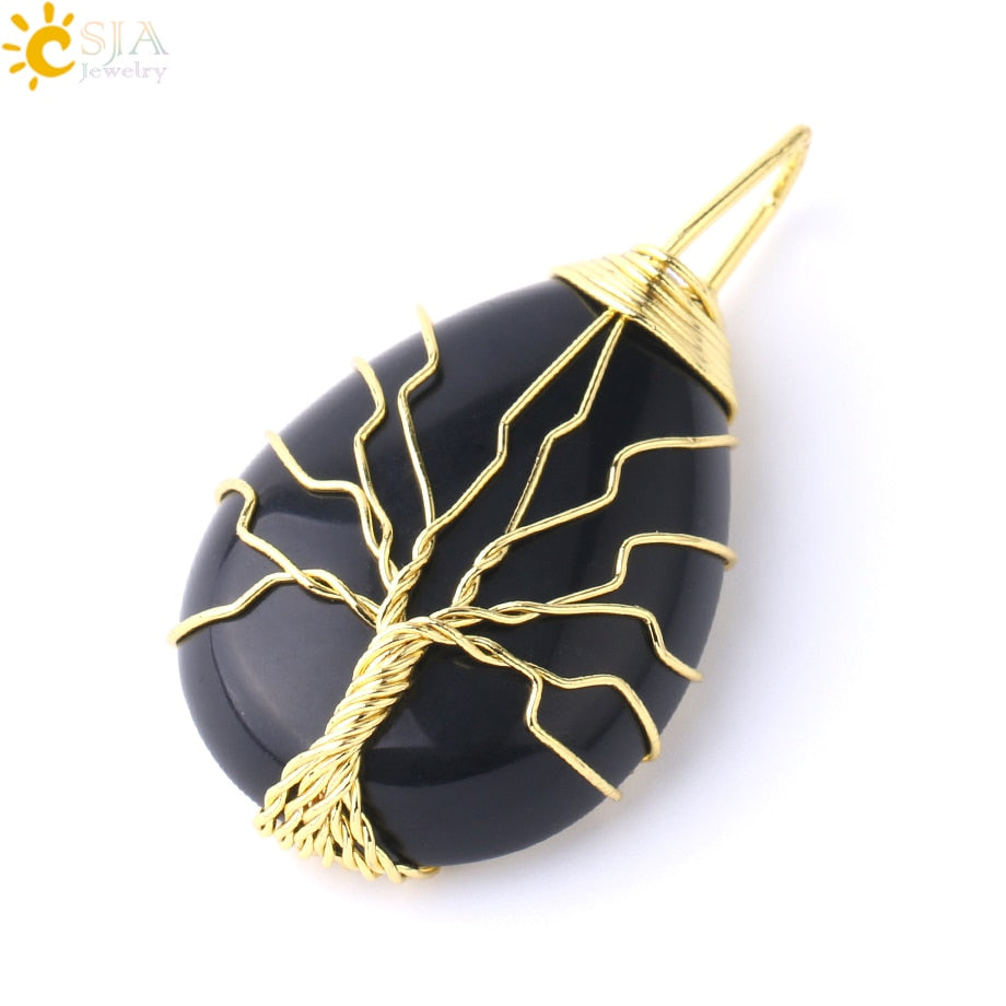 Tree of Life Crystals Necklace