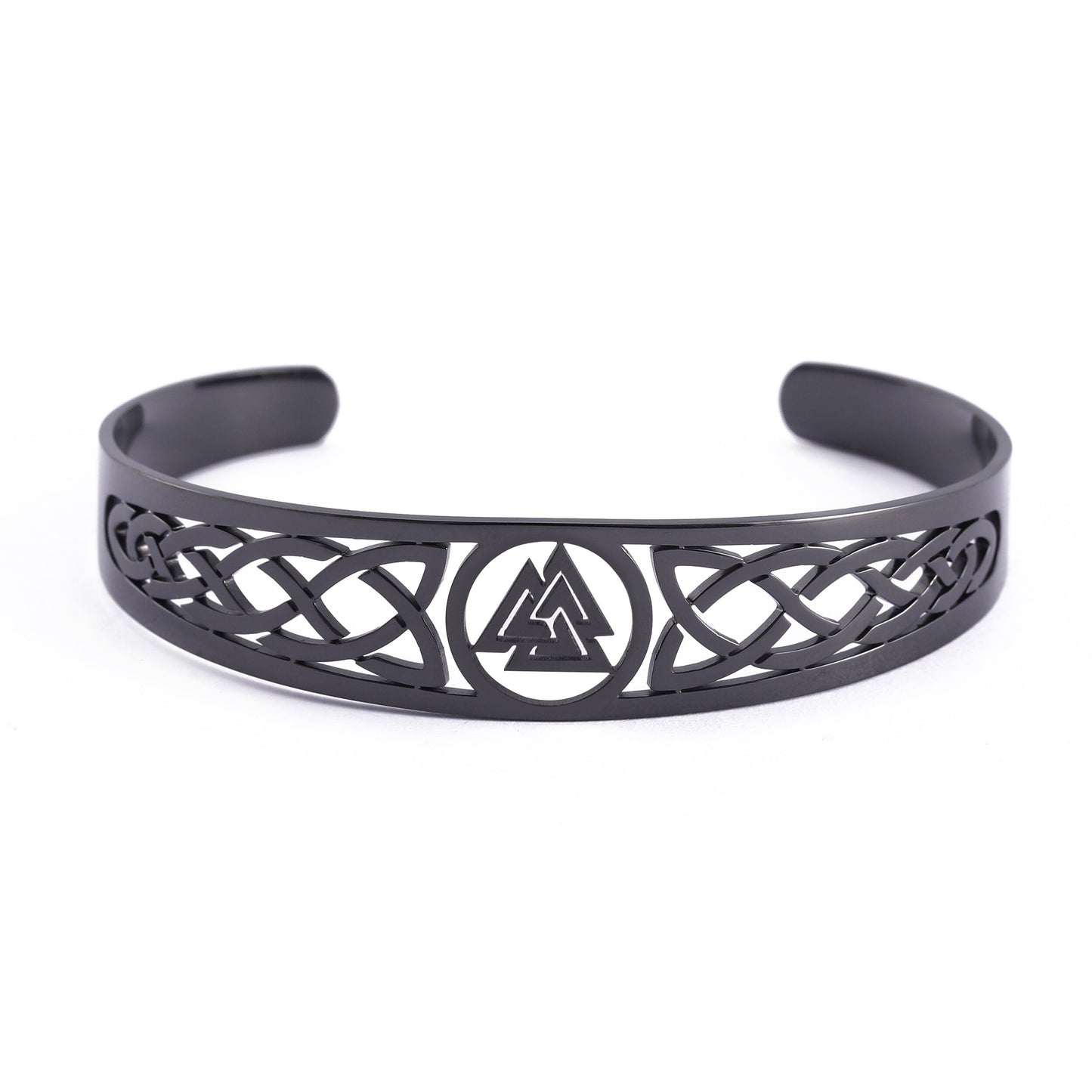 Stainless Steel Valknut Nordic Bangles