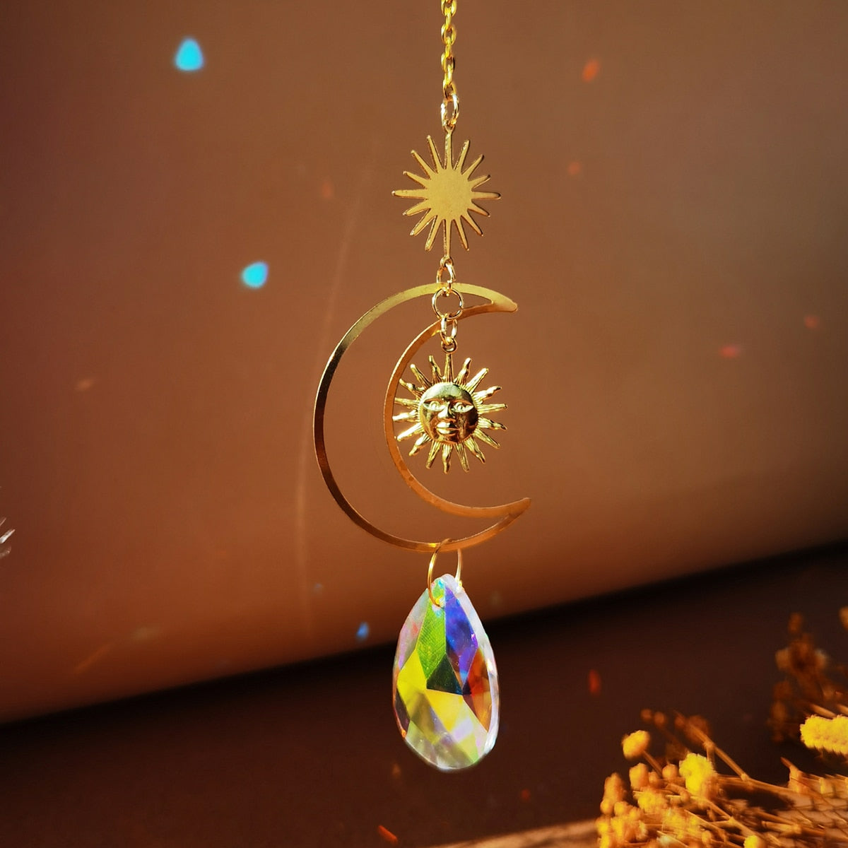 Suncatcher Crystal Sun and Moon Crystals