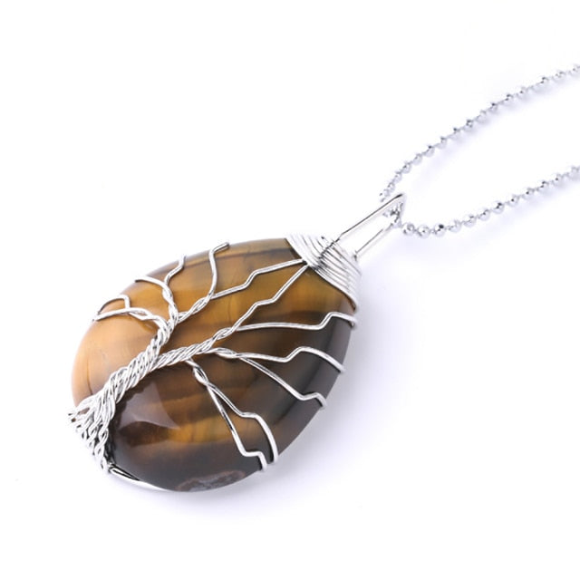 Tree of Life Crystals Necklace