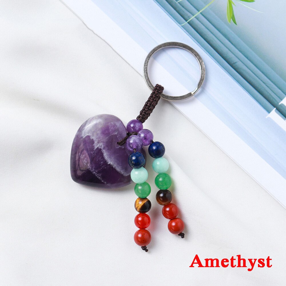 Heart Shape Crystal Keychain