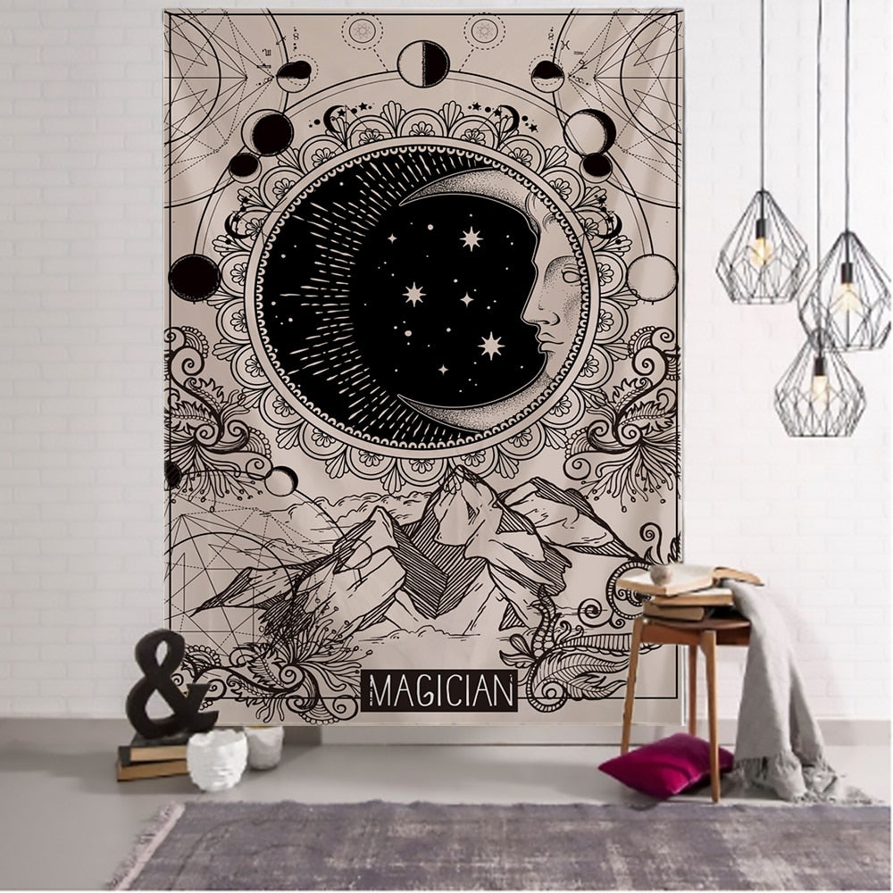 Moon Tarot Tapestry