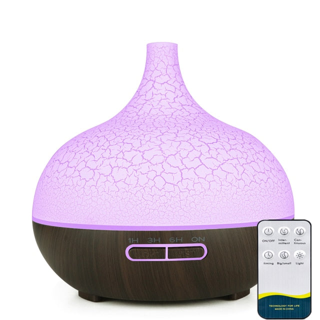 550ml Aromatherapy Essential Oil Diffuser Teardrop w/ Remote