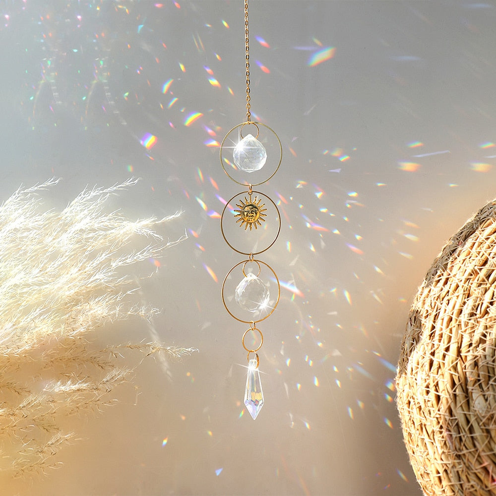 Suncatcher Crystal Sun and Moon Crystals