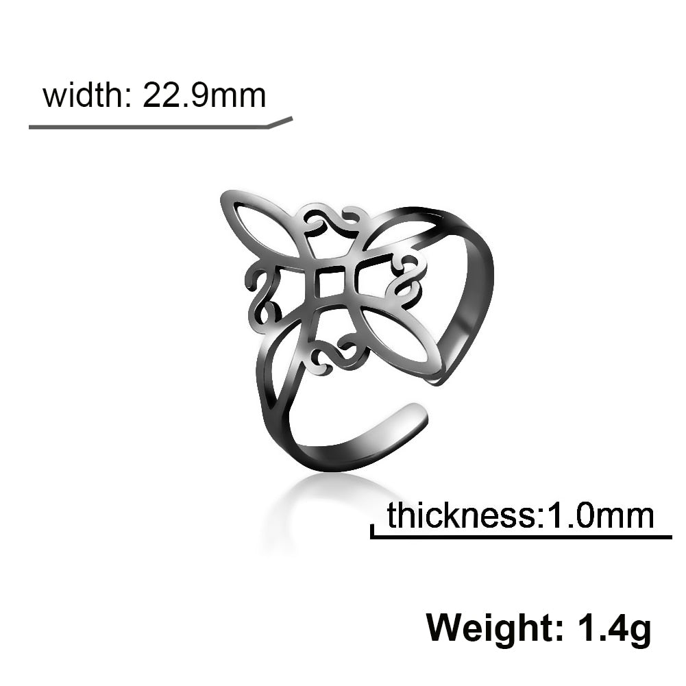 Witch Knots Stainless Steel Ring