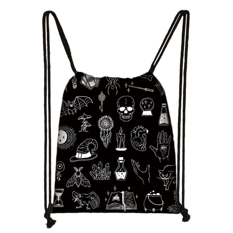 Wiccan styles Drawstring Backpack