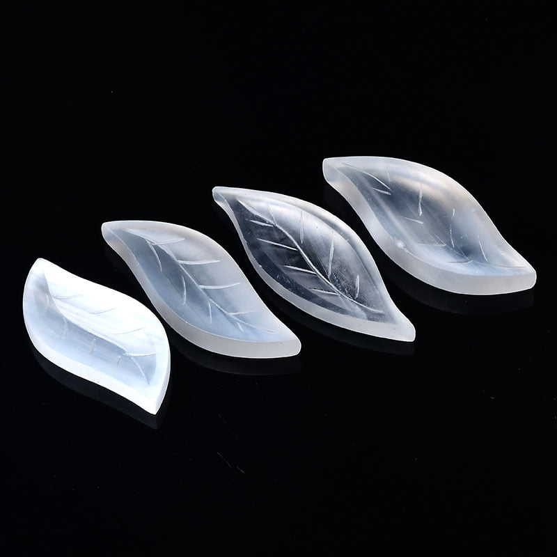 Selenite Bowl Leaf