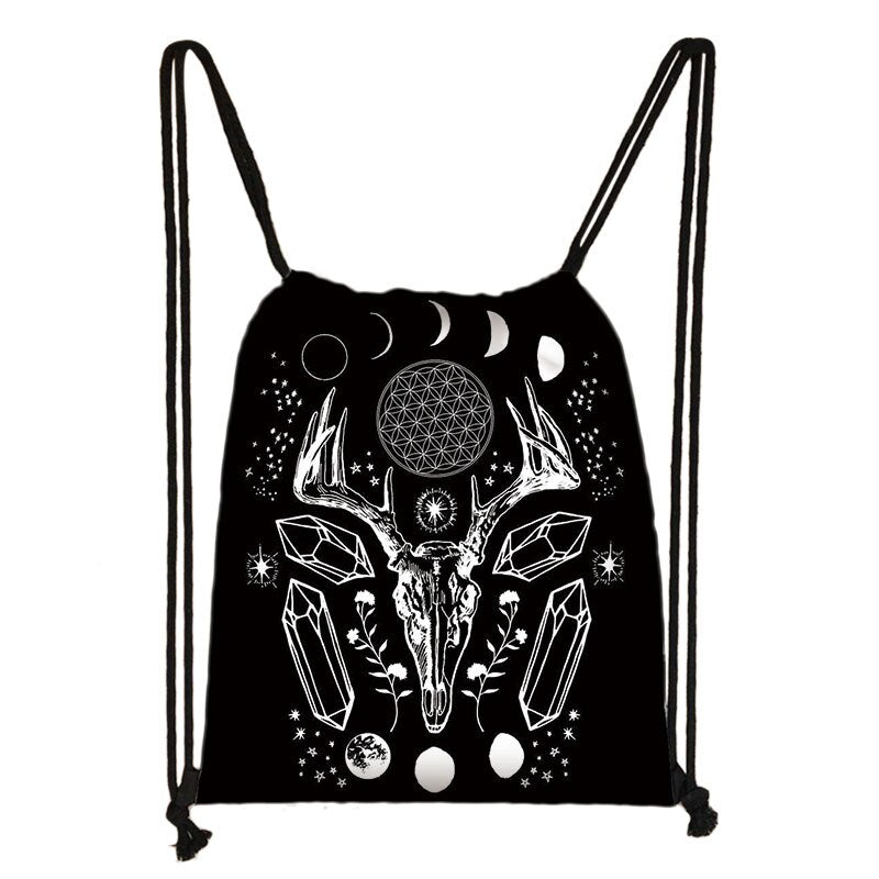 Wiccan styles Drawstring Backpack