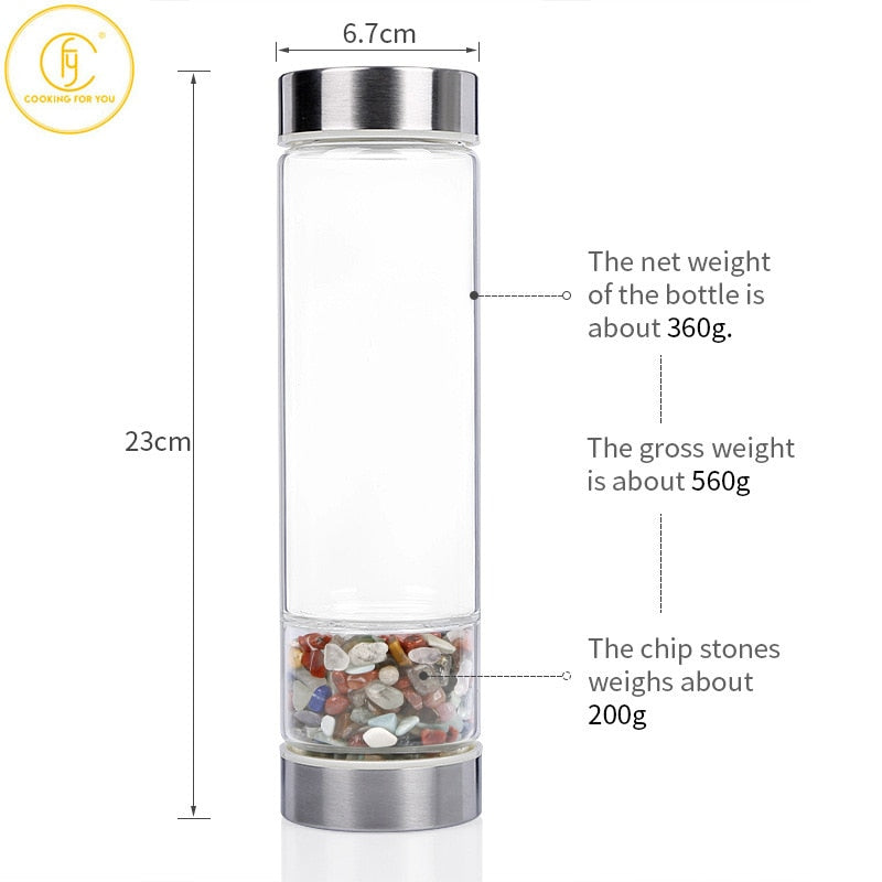 550ml Crystal Water Bottle