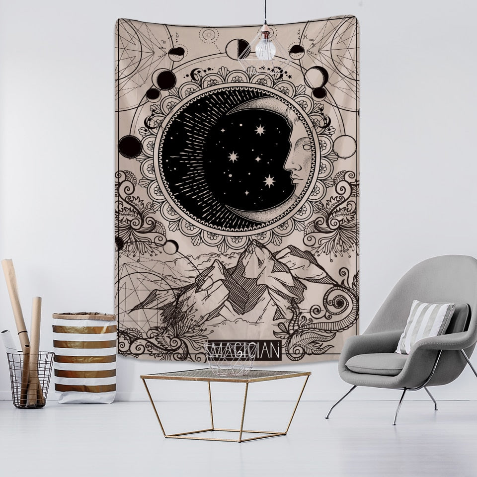 Moon Tarot Tapestry