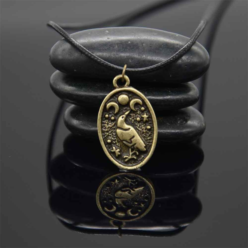 Odin Raven Talisman Amulet Viking Necklace