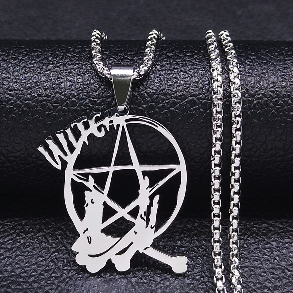 Stainless Steel Witch Necklaces