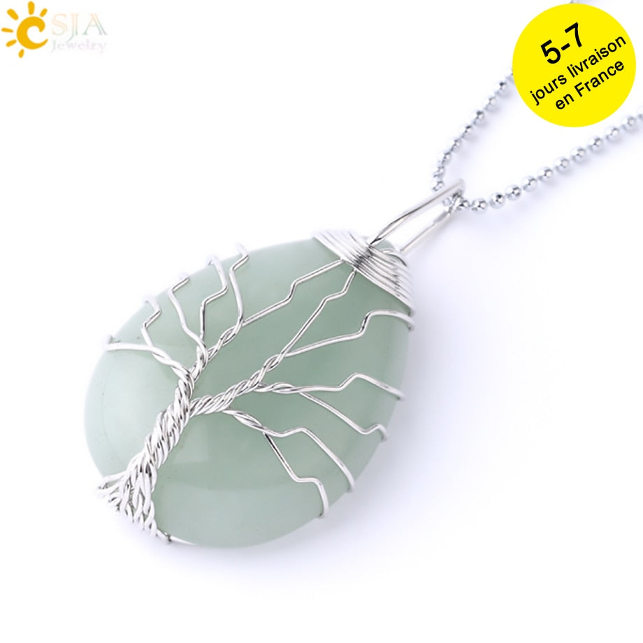 Tree of Life Crystals Necklace