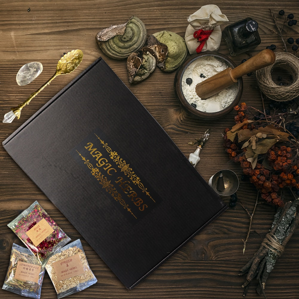 Dried Herb Kit with Crystal Spoon