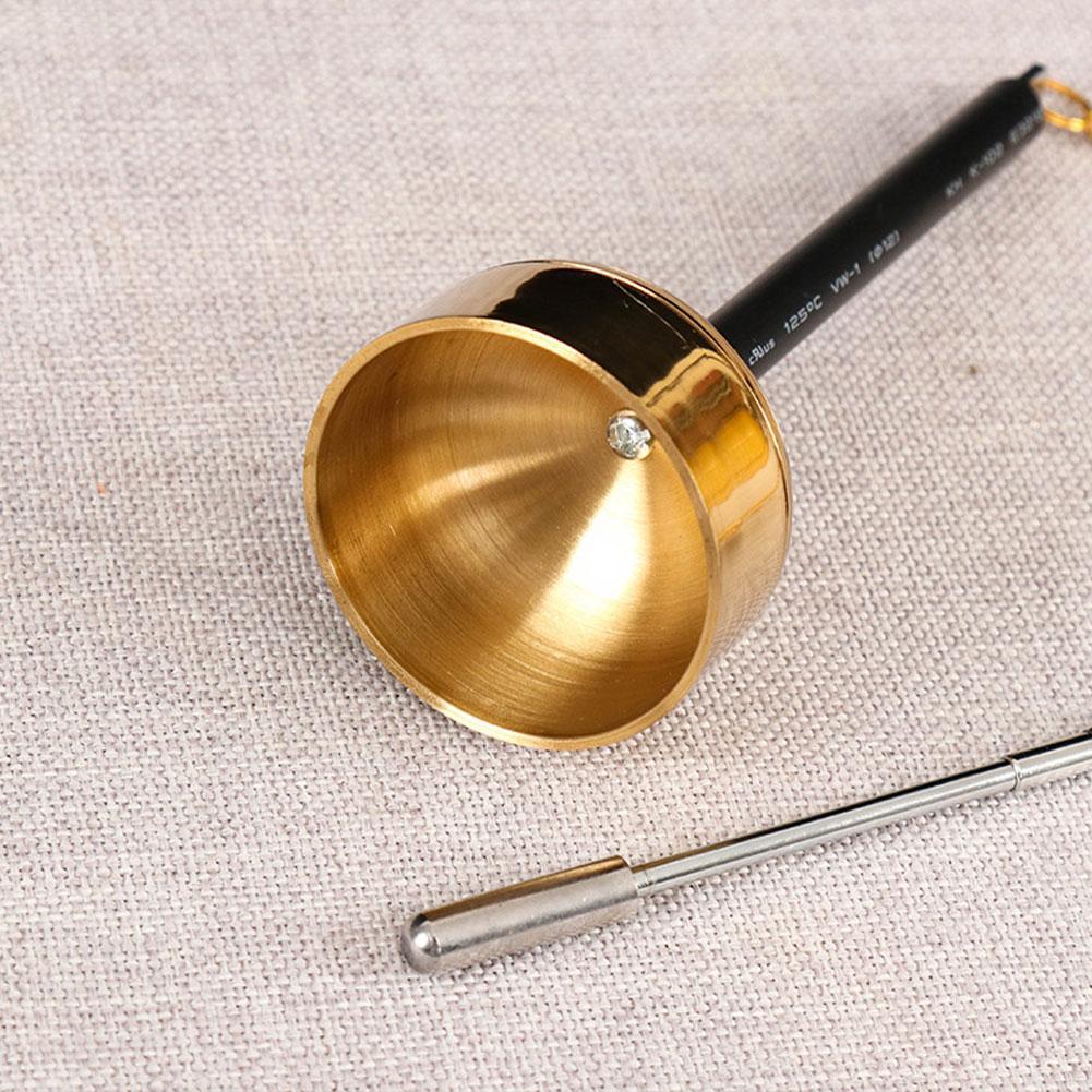 Pure Brass Chime Sound Bowl Flexible Length Yoga Meditation Singing Bowl Chime Handicraft Music Therapy Tibetan Singing Bowl