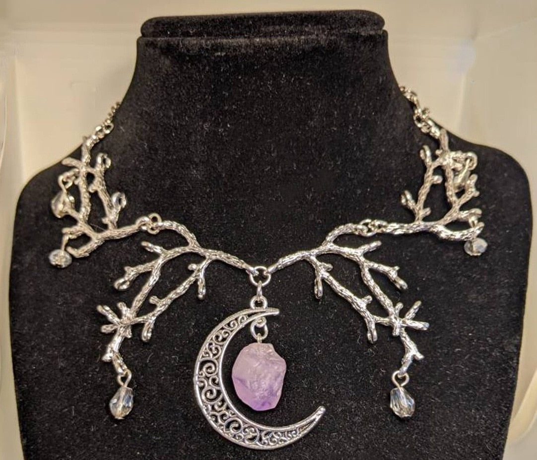 Gothic Moon Branch Choker